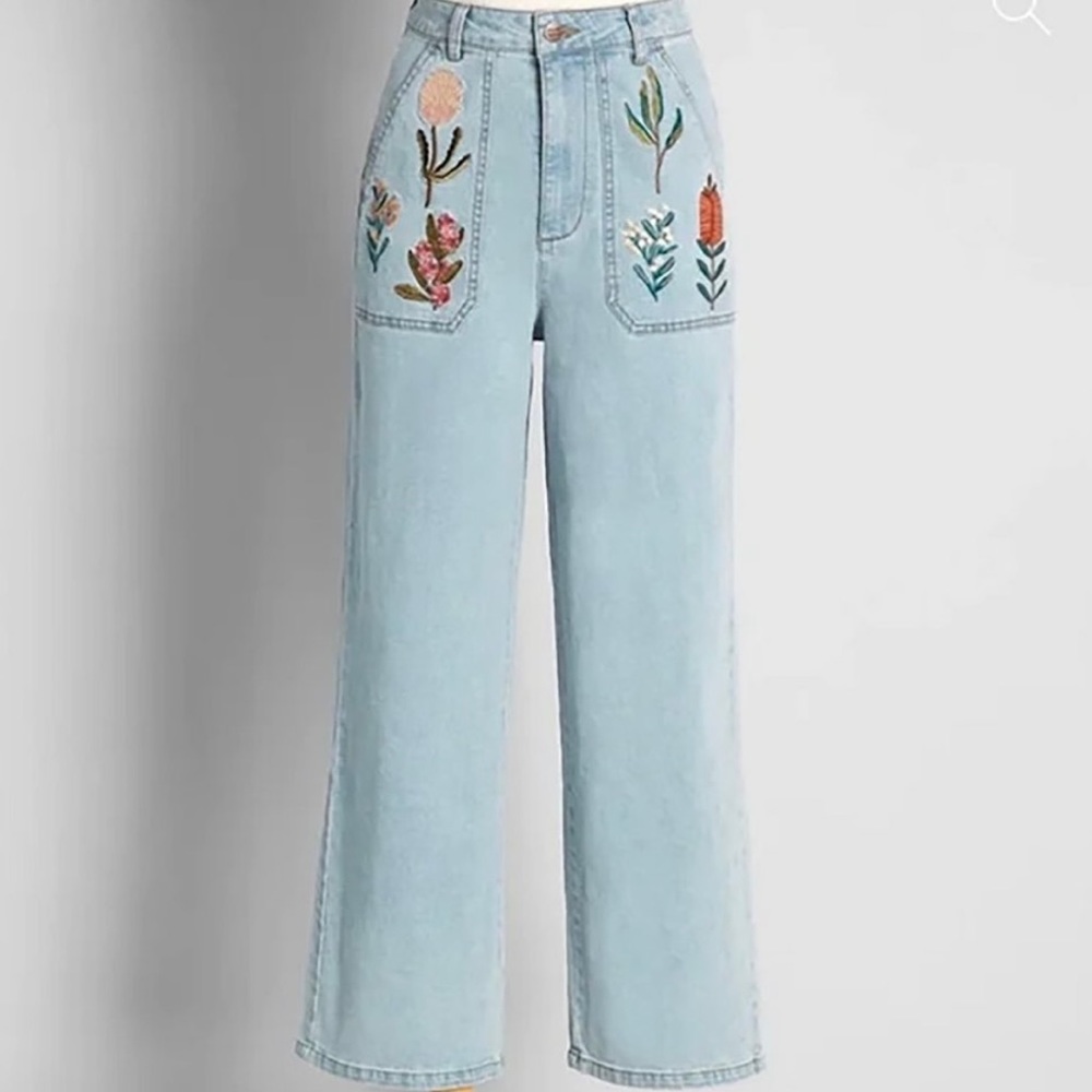 Princess highway high waisted light wash denim jeans
